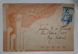 Argentine - Enveloppe Circulée Avec Timbres Sur Le Thème Des Oiseaux (1946) - Duiven En Duifachtigen