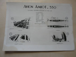 PHOTO ANCIENNE Des Caractéristiques : AVION AMIOT - 350 : Bimoteur GNOME Et RHONE 14 N-48- 49 - Guerra, Militares