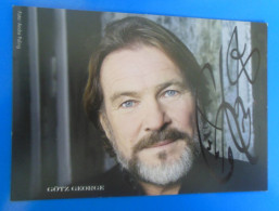 AUTOGRAPHE DE GOTZ GEORGE SUR CARTE - Acteurs & Toneelspelers