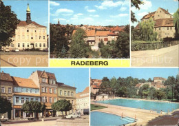 72120518 Radeberg Sachsen Rathaus Schloss Klippenstein Stadtbad Radeberg - Autres & Non Classés