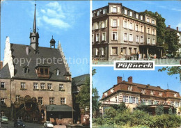 72120517 Poessneck Rathaus Posthirschhotel Erholungsheim Semmelweiss Poessneck - Poessneck