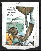 GUINE BISSAU – 1984 Independence Anniversary 12P00 Used Stamp On Paper - Guinée-Bissau