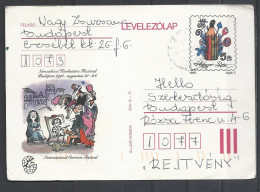 Hungary, St. Card, International Cartoon Festival,  1990 - Enteros Postales