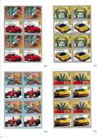 MVU-BK20-059 MINT ¤ GAMBIA 2010 KOMPL. SET (4 KB) ¤ FERRARI AUTOMOBILES CARS AUTO'S AUTOMOBILI - Autos