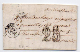 Cursive ' 75 / St Juin / De Marnes ' - 1801-1848: Voorlopers XIX