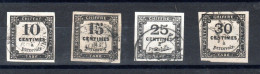 FRANCE   TIMBRES TAXES  PAS D'AMINCIS  COTE 275 EUROS - 1859-1959 Oblitérés