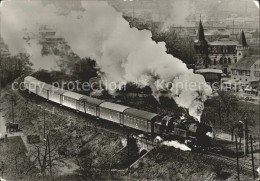 72120336 Gera Dampflokomotive Baureihe 6510 Bei Der Ausfahrt Gera - Gera