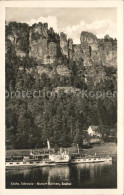 72120315 Rathen Saechsische Schweiz Dampfer Pirna Vor Der Bastei Rathen Kurort - Rathen