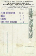 N. LEBOULLE-DEFIZE : Nouvelle Boulangerie De Bressoux. Bateaux. - Advertising