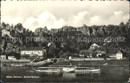 72120284 Rathen Saechsische Schweiz Mit Elbedampfer Rathen Kurort - Rathen