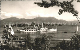 72120259 Chiemsee Dampfer Ludwig Fessler Mit Fraueninsel Hochfelln Und Hochgern  - Autres & Non Classés