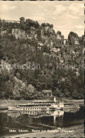 72120251 Saechsische Schweiz Bastei Mit Dampfer Dresden Rathen Kurort - Rathen