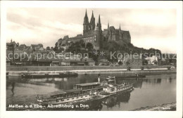 72120250 Meissen Elbe Sachsen Albrechtsburg Mit Dom Und Elbedampfer Meissen - Meissen