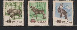 POLOGNE 1954 Protection Animale YT785 à 787 ** - Ungebraucht
