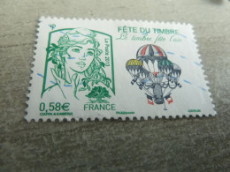 Type Marianne De Ciappa Et Montgolfière - 0.58 € - Yt 4809 - Vert Et Multicolore - Oblitéré - Année 2013 - - 2013-2018 Marianne Of Ciappa-Kawena