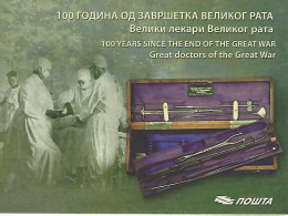 SERBIA, 2018, Booklet 34, 100 Years Since End Great War: Doctors Of The Great War - Serbien