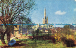 R633944 Norwich Cathedral From Pull Ferry. J. Salmon. 1961 - Monde