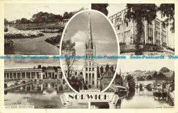 R633954 Norwich. The Cathedral. 1955. Multi View - Monde