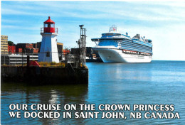Cruise Ship Crown Princess. Princess Cruises. Saint John. Canada. - Dampfer