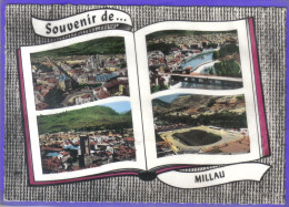 Carte Postale 12. Millau à Livre Ouvert  Terrain De Rugby Vue D'avion   Très Beau Plan - Millau