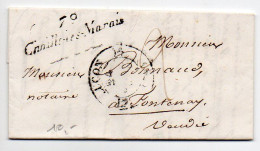 Cursive ' 79 / Chailé - Les - Marais ' (Vendée) - 1801-1848: Precursors XIX