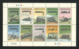 GRENADE 1989 N° 1743/1762 ** Neufs MNH Superbes C 22.50 € Chemins De Fer Trains Américains United Railways Of Yucatan - Grenade (1974-...)