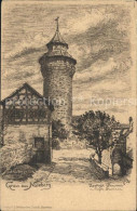 72119192 Nuernberg Kuenstlerkarte Turm Nuernberg - Nuernberg