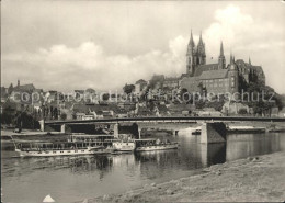 72119125 Meissen Elbe Sachsen Dom Albrechtsburg Und Elbdampfer Meissen Meissen - Meissen