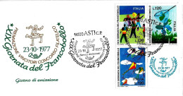 ITALIA ITALY - 1977 ASTI 19^ GIORNATA FRANCOBOLLO Premiazione Vincitori Su Fdc FILATELIA POSTE ITALIANE - 629 - Dag Van De Postzegel