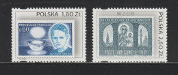 POLOGNE 2003  Emissions Communes France Et Vatican YT3839 Et 3841 ** - Nuovi