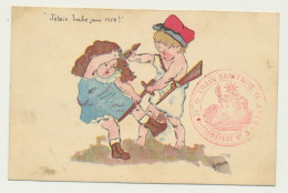 Carte Fantaisie Militaire- J'étais Boche Pour Rire - Cachet Train Sanitaire - Illustrateur BRICE - Orphelinat Des Armées - Sonstige & Ohne Zuordnung