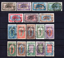 Cameroun - 1916 - Tb Du Congo Surch   - N° 67 à 83    - Oblit - Used - Used Stamps