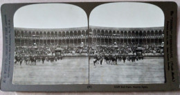 ESPAGNE - MADRID,  Scène De Corrida - Photo Stéréoscopique H.C. White TBE - Stereo-Photographie