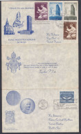 Vatican City 1965 FDC Papal Peace Pilgrimage, Pope Paul VI, United Nations, Christianity, Christian, First Day Cover - Cartas & Documentos