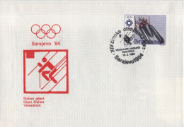 Jugoslavija Yugoslavia 1984 FDC Winter Olympic Games, Sarajevo, Skiing Giant Slalom Bob Bobsleigh - FDC