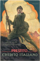 PRESTITO NAZIONALE 'FATE TUTTI IL VOSTRO DOVERE! ..' CREDITO ITALIANO - ILLUSTRATORE MAUZAN - NUOVA - 1900-1949