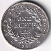 BRITISH INDIA SILVER COIN LOT 215, 1 RUPEE 1835, AUNC, SCARE - Indien