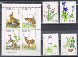 IRLANDA, Eire, Serie Flora 1978 Y Fauna 1980 (MNH) ** - Nuovi