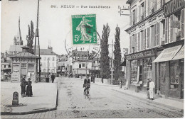 77  MELUN - Rue Saint Etienne - Animée - Melun