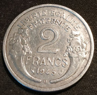 Pas Courant - FRANCE - 2 FRANCS 1945 B - Morlon - Gad 538 - KM 886a.2 - 2 Francs