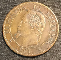 FRANCE - 2 CENTIMES 1861 A - Napoléon III - Tête Laurée - Buste Définitif - Gad 104 - KM 796.4 - 2 Centimes