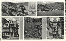 72118217 Bacharach Rhein Ortsansichten Altes Haus Blick Auf Stegerfall Kranentur - Bacharach