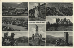 72118199 Bingen Rhein Rochusberg Maeuseturm Drususbruecke Rosselblick Burg Klopp - Bingen