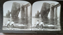 ECOSSE - Grand Pont Et Écossais En Kilt - Photo Stéréo H.C. White 1902 - TBE - Stereoscopic