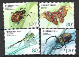 CHINE 2023.Insectes.Eocanthecona Furcellata (Wolff),scarabée Cheirotonus,papillon De L'Atlas, Libellule Queue De Serpent - Otros & Sin Clasificación