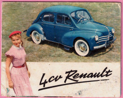 - F34692PAP - AUTOMOBILE - RENAULT 4 CV - Dépliant Publicitaire RE4C6005 - Feuille Pliée En 6 - Bon état - THEMES - Passenger Cars