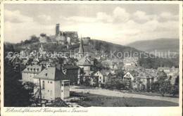 72118037 Koenigstein Taunus Ansicht Mit Burgruine Hoehenluftkurort Kupfertiefdru - Königstein