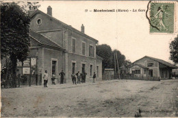 N°3581 W -cpa Montmirail -la Gare- - Stations - Zonder Treinen