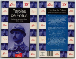 "PAROLES DE POILU, Lettres Et Carnets Du Front 14/18", De J.P. Guéno - Ed. 1998 - PD - Guerre 1914-18