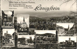 72118033 Koenigstein Taunus Schlossgasse Rathaus Kirche Kurhaus Priesterseminar  - Koenigstein